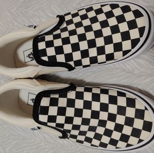 Vans Checker Board slip on youth size 2 shoes